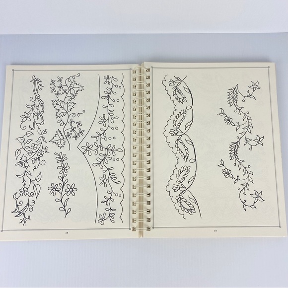 Wavery Honor A Workbook of Embroidery Design Book Softcover 1858 Sketch Patterns - Picture 10 of 11